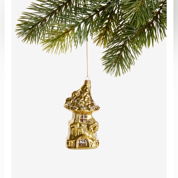 LIMITED TIME OFFER Enchanted Forest Glass Fairy House Ornament, - Picture 5 of 5